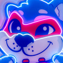 Wolf Mascot Gaming LED Neon Sign Light Pop Art