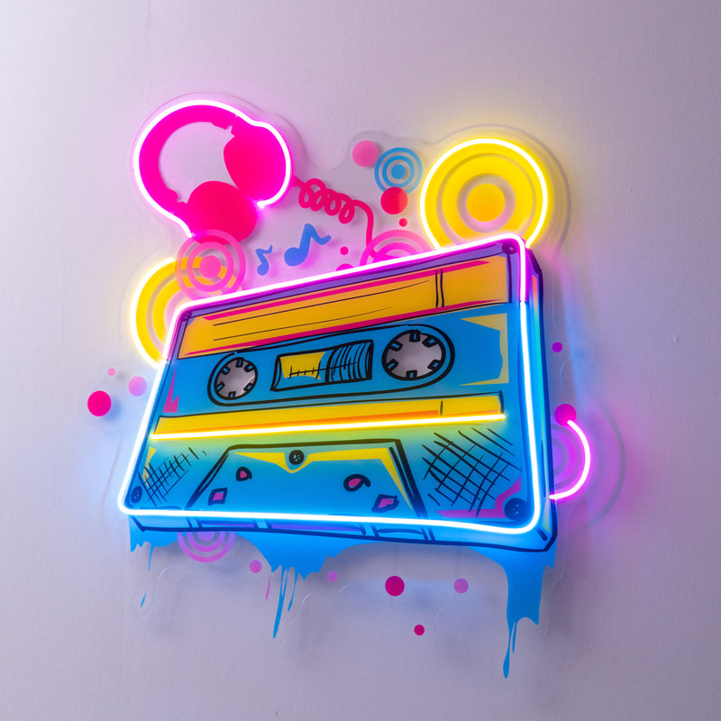 Cassette Color LED Neon Sign Light Pop Art