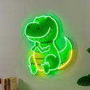 Dinosaur Clapping LED Neon Sign Light Pop Art