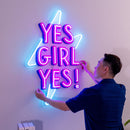 Yes Girl Yes Led Neon Acrylic Artwork