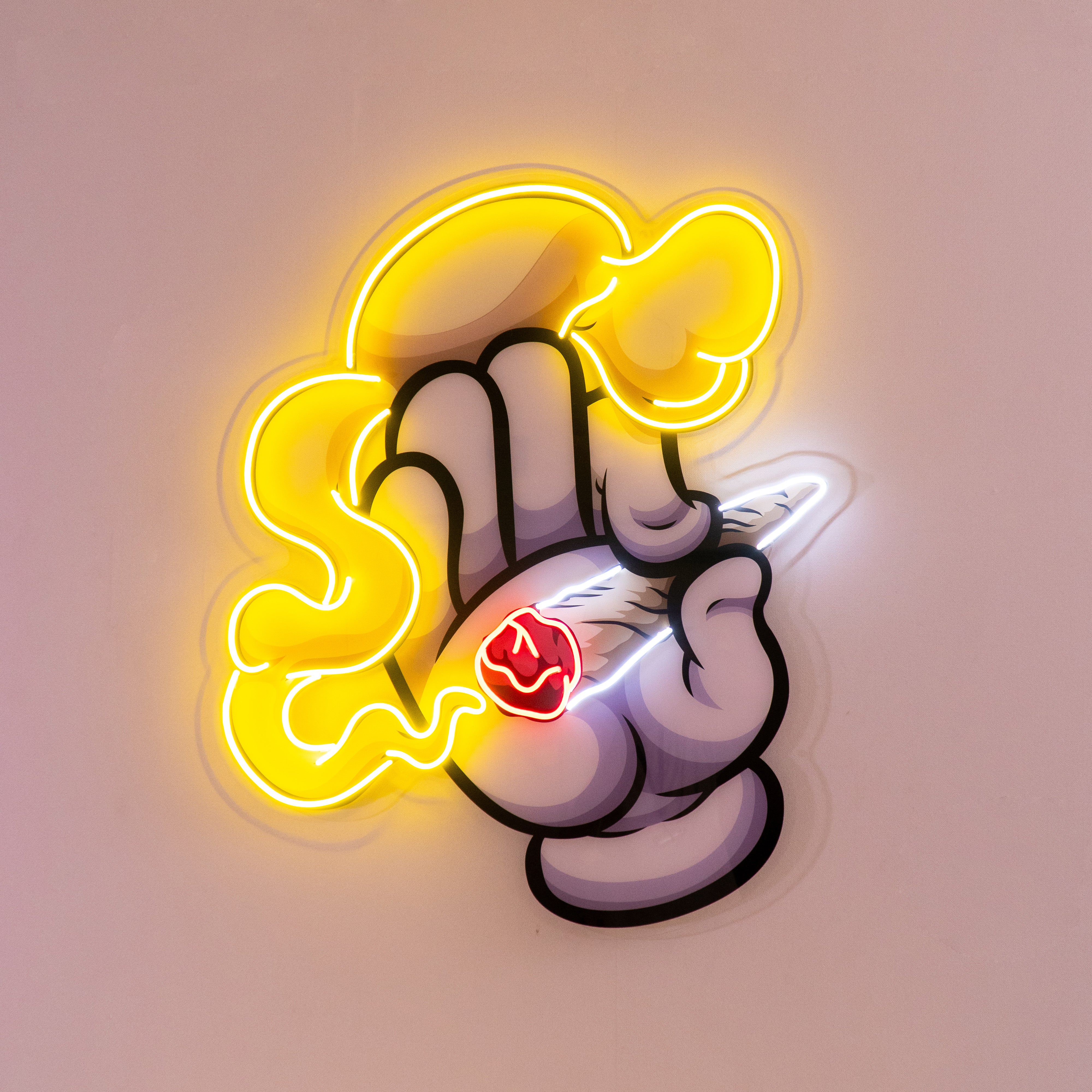 Hand Smoker Led Neon Acrylic Artwork