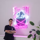 Dreamy Cupid Dreams Collapse Art LED Neon Sign Light Pop Art