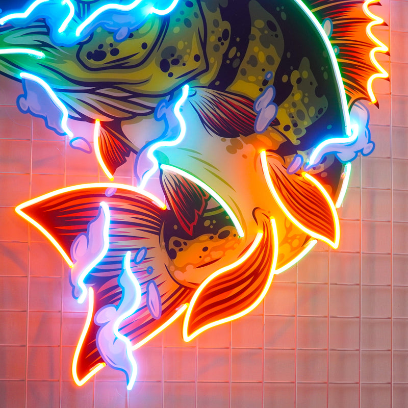 Fish Art LED Neon Sign Light Pop Art