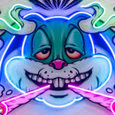 Weed Bunny Rabbit Joint Smoke Kush LED Neon Sign Light Pop Art