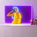 Women Listen Music LED Neon Sign Light Pop Art