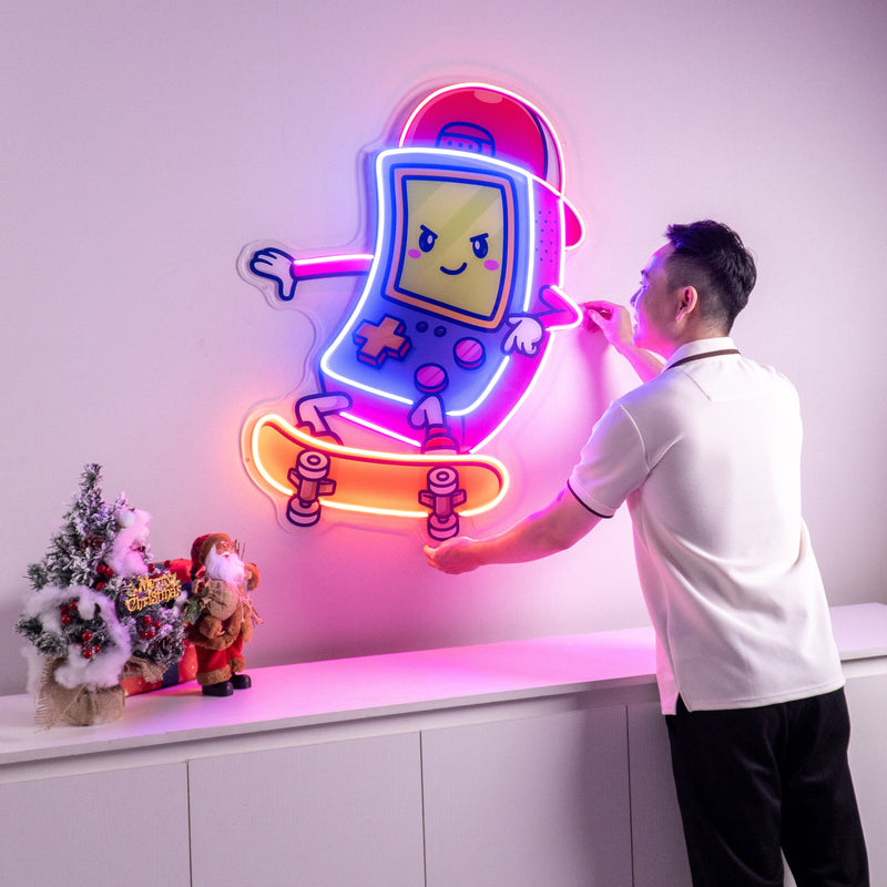 Cute Game Controller LED Neon Sign Light Pop Art