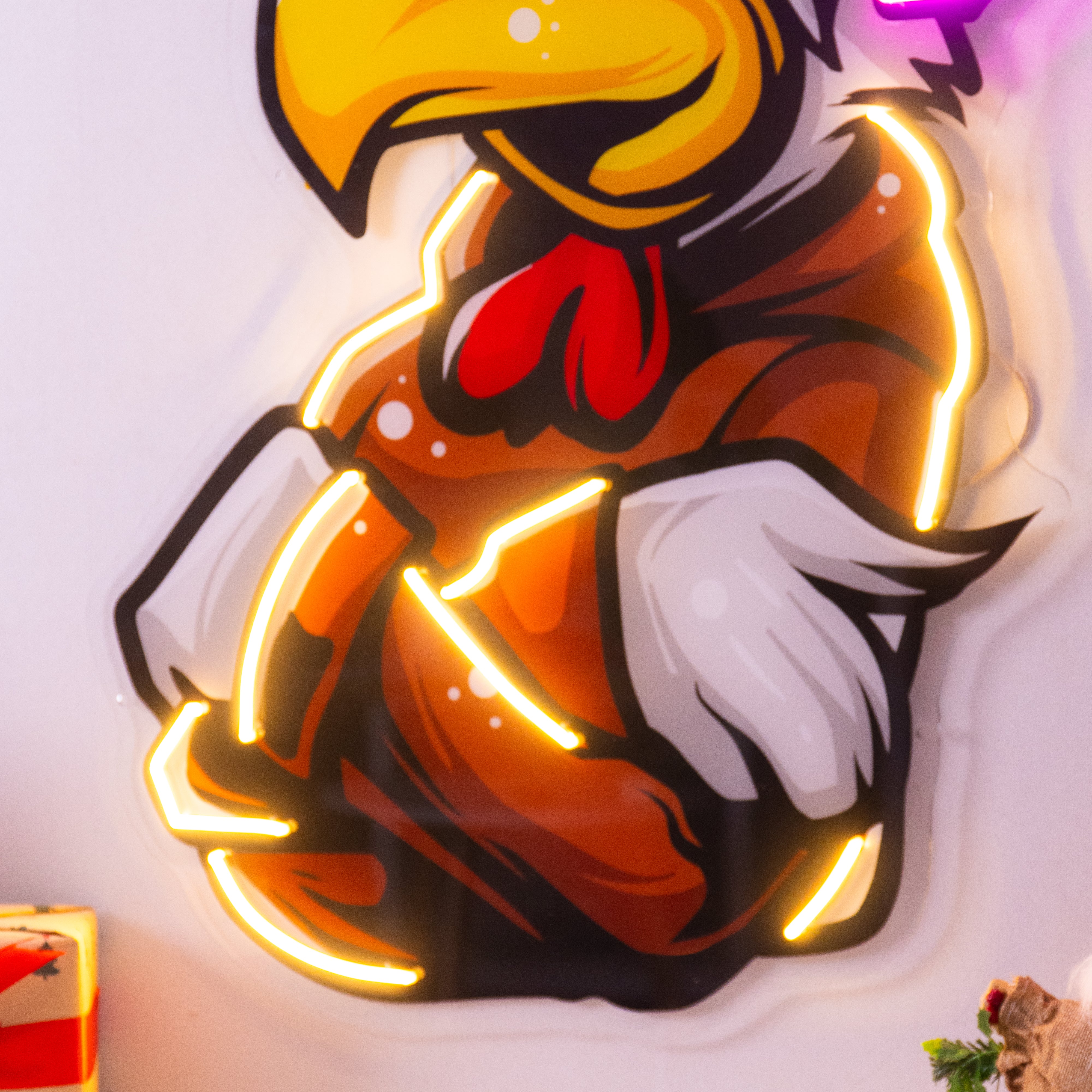 Rooster Hoodie LED Neon Sign Light Pop Art