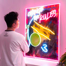Rebelious Change The Rule Collapse Art LED Neon Sign Light Pop Art