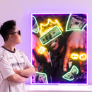 Rich Rapper Collapse Art LED Neon Sign Light Pop Art