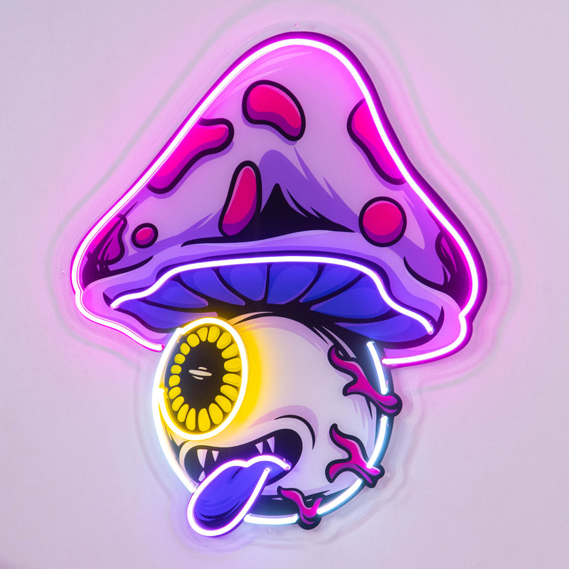 Mushroom Eye LED Neon Sign Light Pop Art