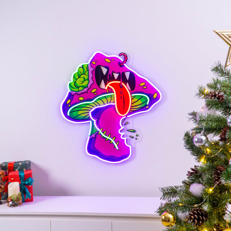 Mushroom Monster Streetwear LED Neon Sign Light Pop Art