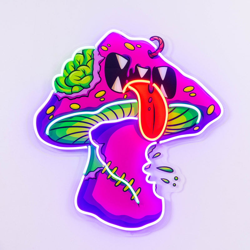 Mushroom Monster Streetwear LED Neon Sign Light Pop Art