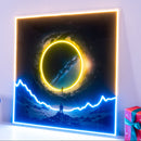 Astronaut With Space Gate LED Neon Sign Light Pop Art