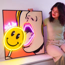 Suck Me Led Neon Acrylic Artwork