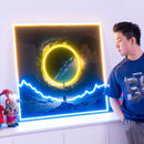 Astronaut With Space Gate LED Neon Sign Light Pop Art