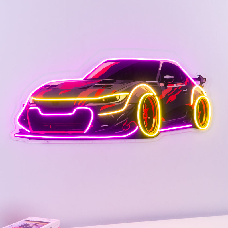 Race Drift LED Neon Sign Light Pop Art