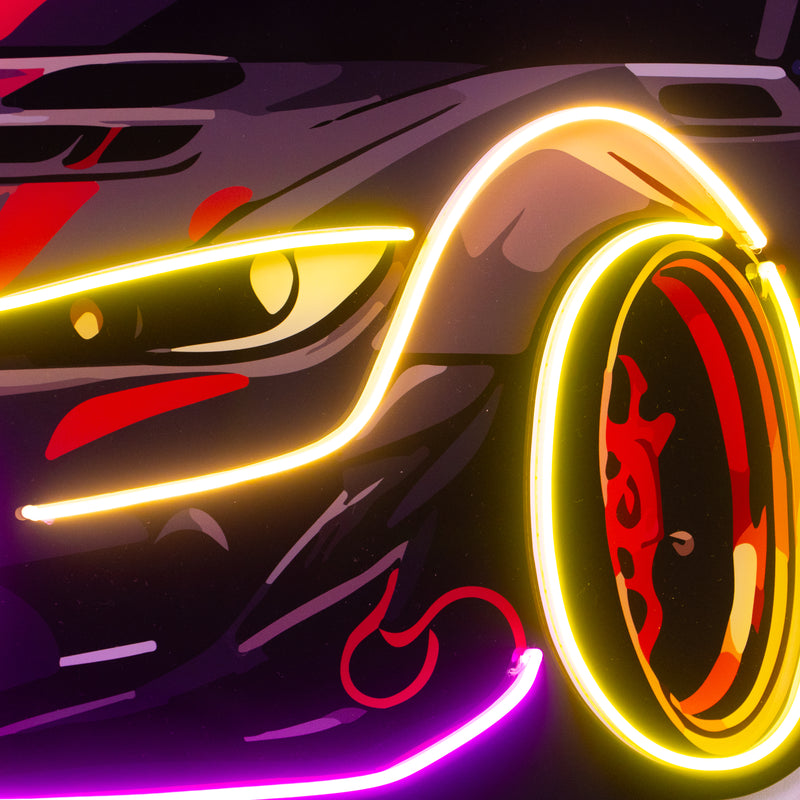 Race Drift LED Neon Sign Light Pop Art