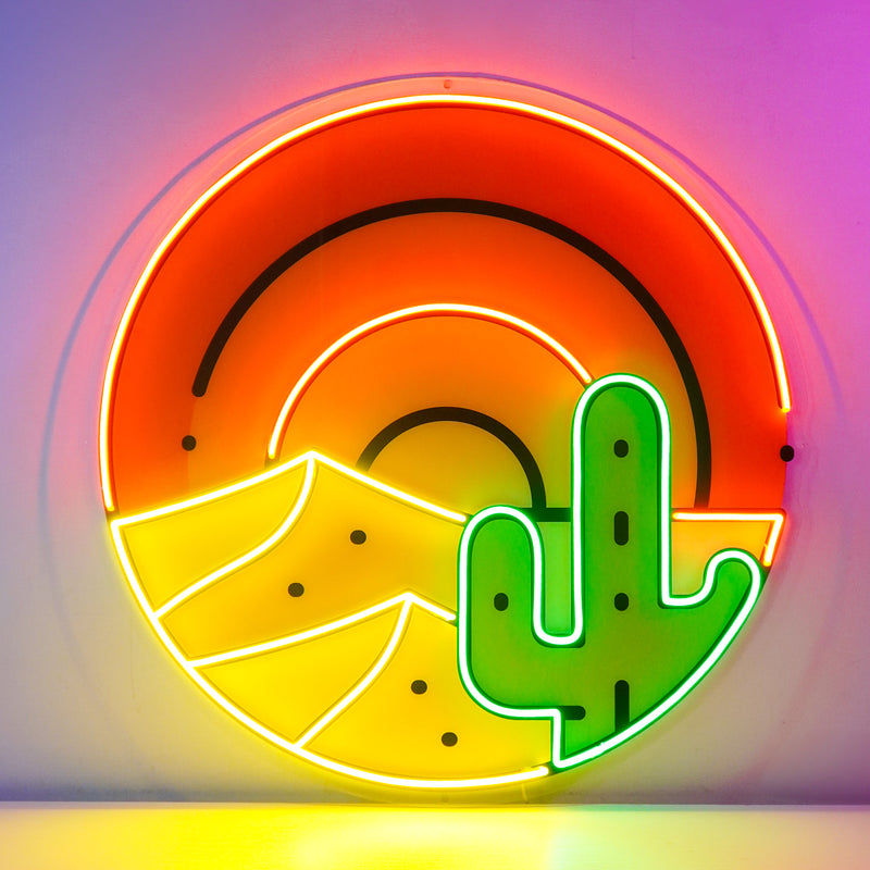 Sahara Desert Sunset LED Neon Sign Light Pop Art