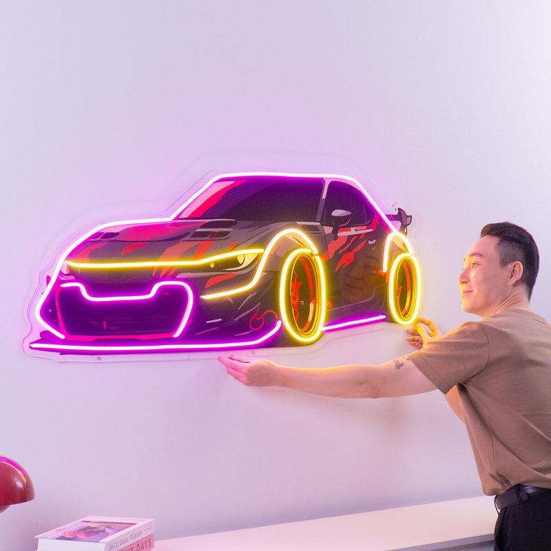 Race Drift LED Neon Sign Light Pop Art