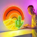 Sahara Desert Sunset LED Neon Sign Light Pop Art