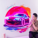 Colorful Car LED Neon Sign Light Pop Art