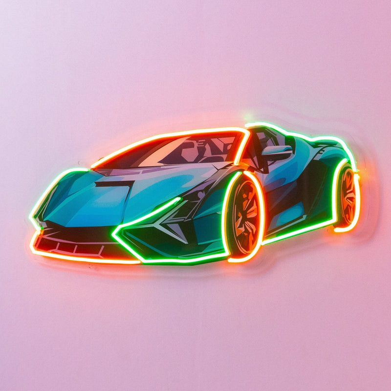 Hypercar LED Neon Sign Light Pop Art