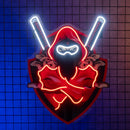 Red Ninja LED Neon Sign Light Pop Art