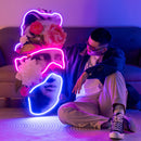 Apollo Flower Head Neon Acrylic Artwork