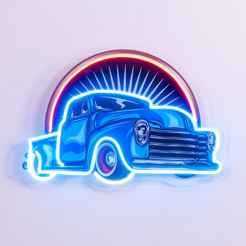 Vintage Pickup Truck LED Neon Sign Light Pop Art