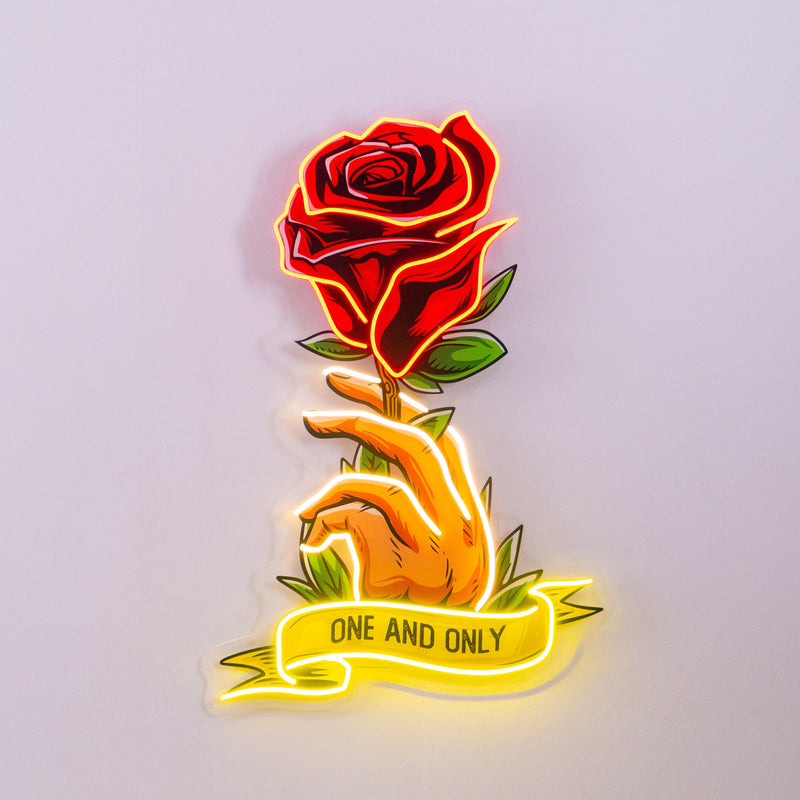 Roses Gift LED Neon Sign Light Pop Art