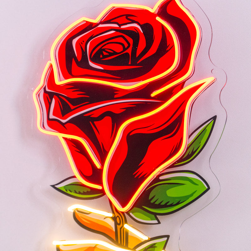 Roses Gift LED Neon Sign Light Pop Art