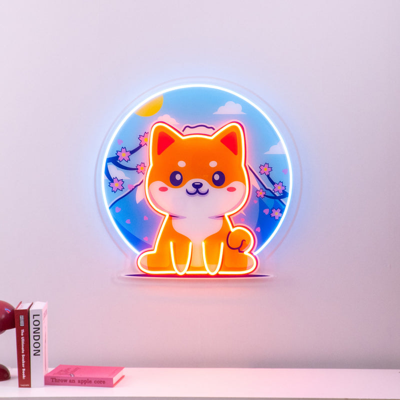 Shiba Mountain LED Neon Sign Light Pop Art