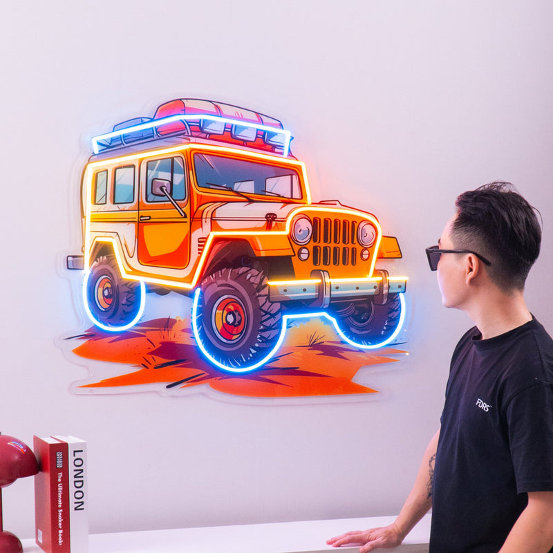 Adventure Jeep LED Neon Sign Light Pop Art