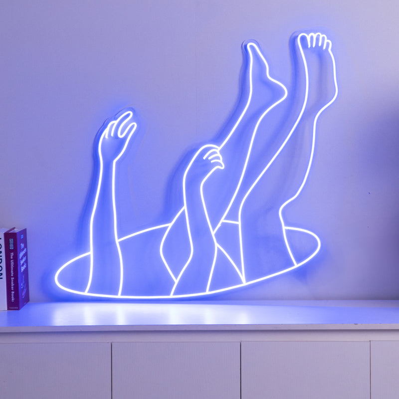 Falling Neon Sign