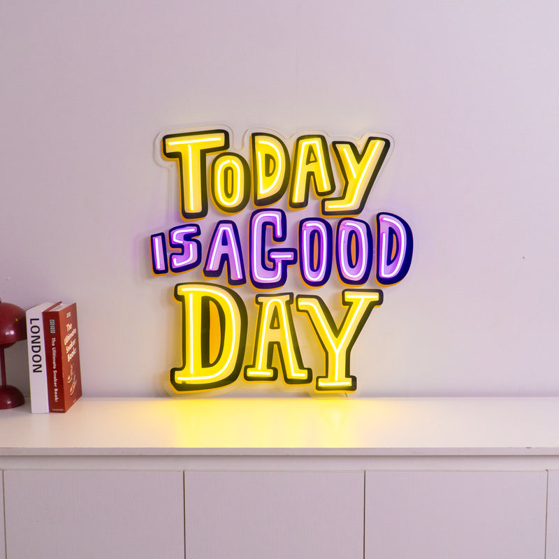 Today Is A Good Day Led Neon Acrylic Artwork