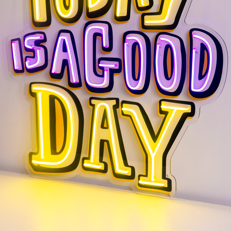 Today Is A Good Day Led Neon Acrylic Artwork