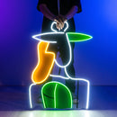 Blond Lady Abstract Art LED Neon Sign Light