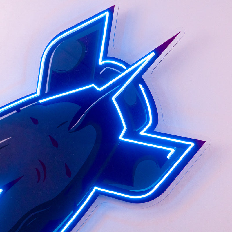 Shark Bomb LED Neon Sign Light Pop Art