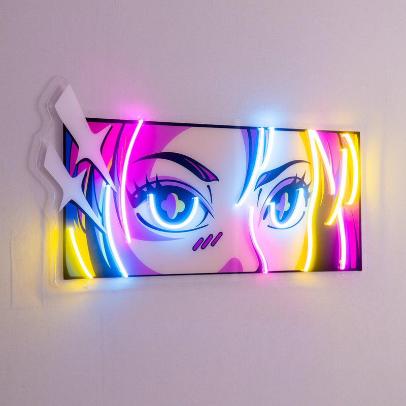 Passionate Eyes LED Neon Sign Light Pop Art