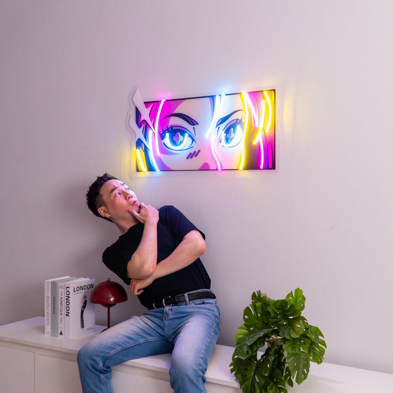 Passionate Eyes LED Neon Sign Light Pop Art