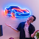 Sports Car LED Neon Sign Light Pop Art