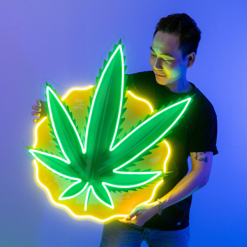 pothead artwork Cool Pothead Led Neon Acrylic Artwork
