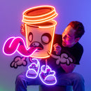 Zombie Cup Led Neon Acrylic Artwork
