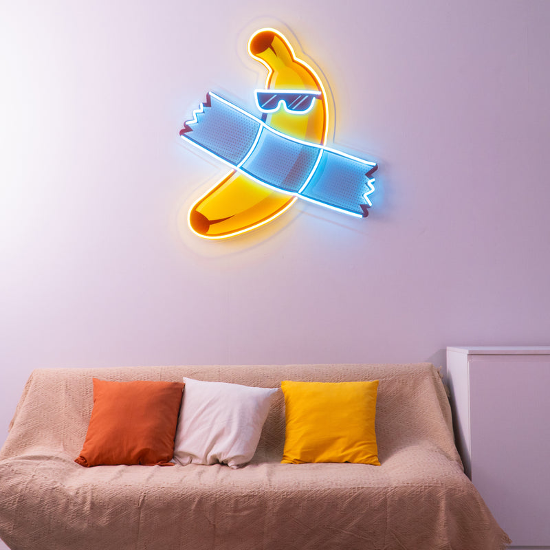 Banana Chilling Led Neon Acrylic Artwork