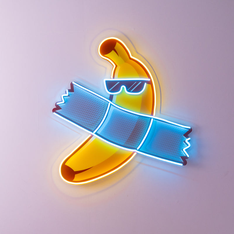 Banana Chilling Led Neon Acrylic Artwork