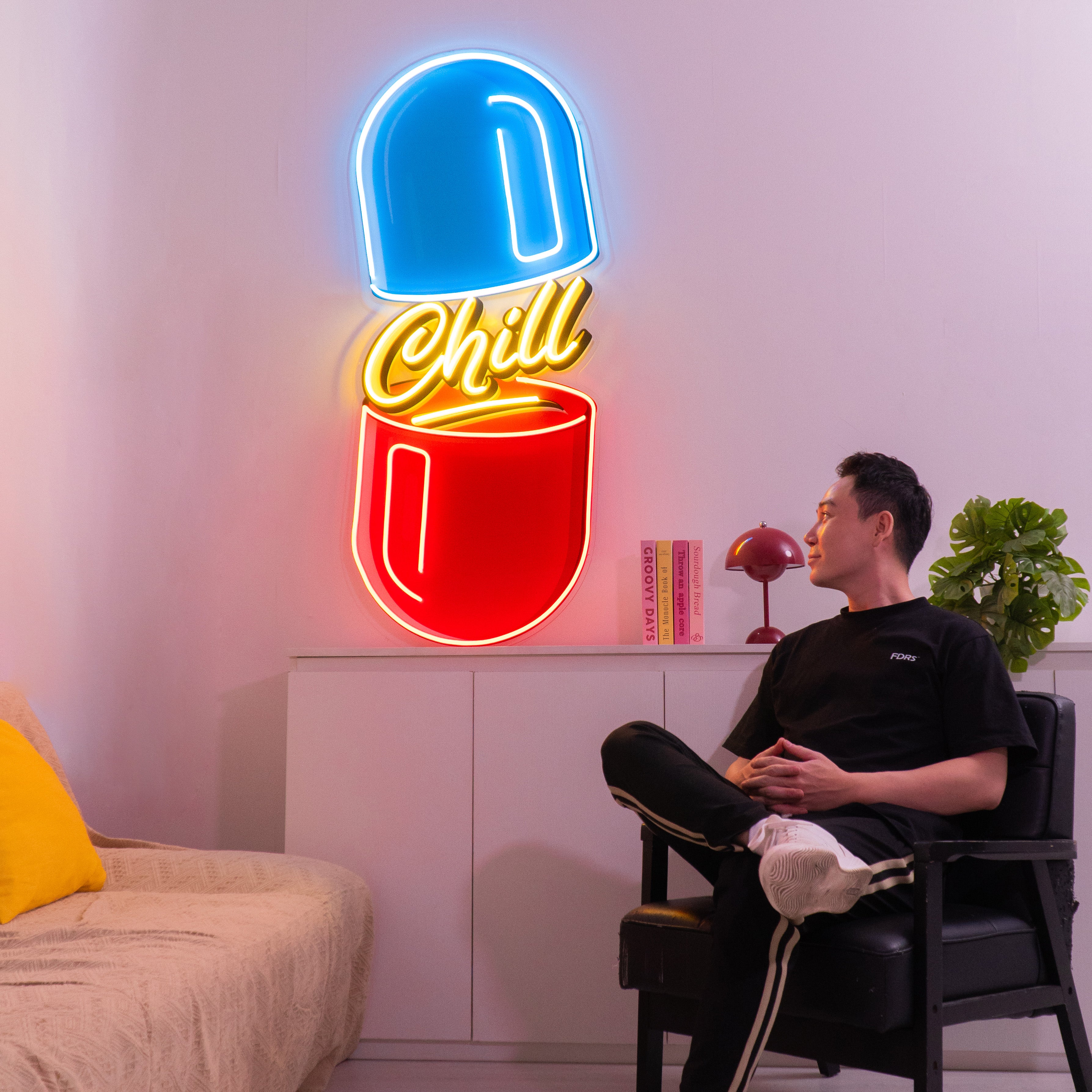 The Chill Pill Led Neon Acrylic Artwork