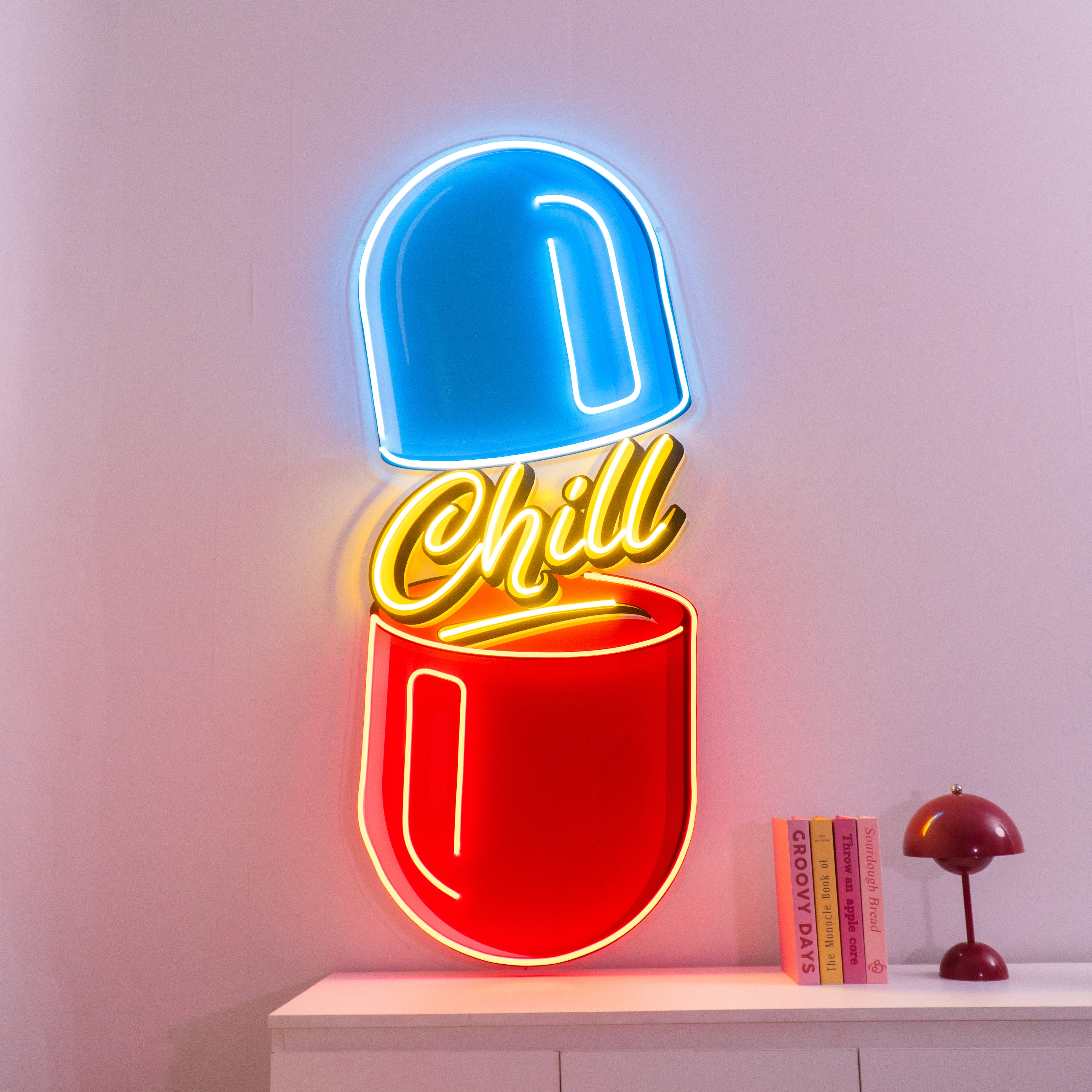 The Chill Pill Led Neon Acrylic Artwork