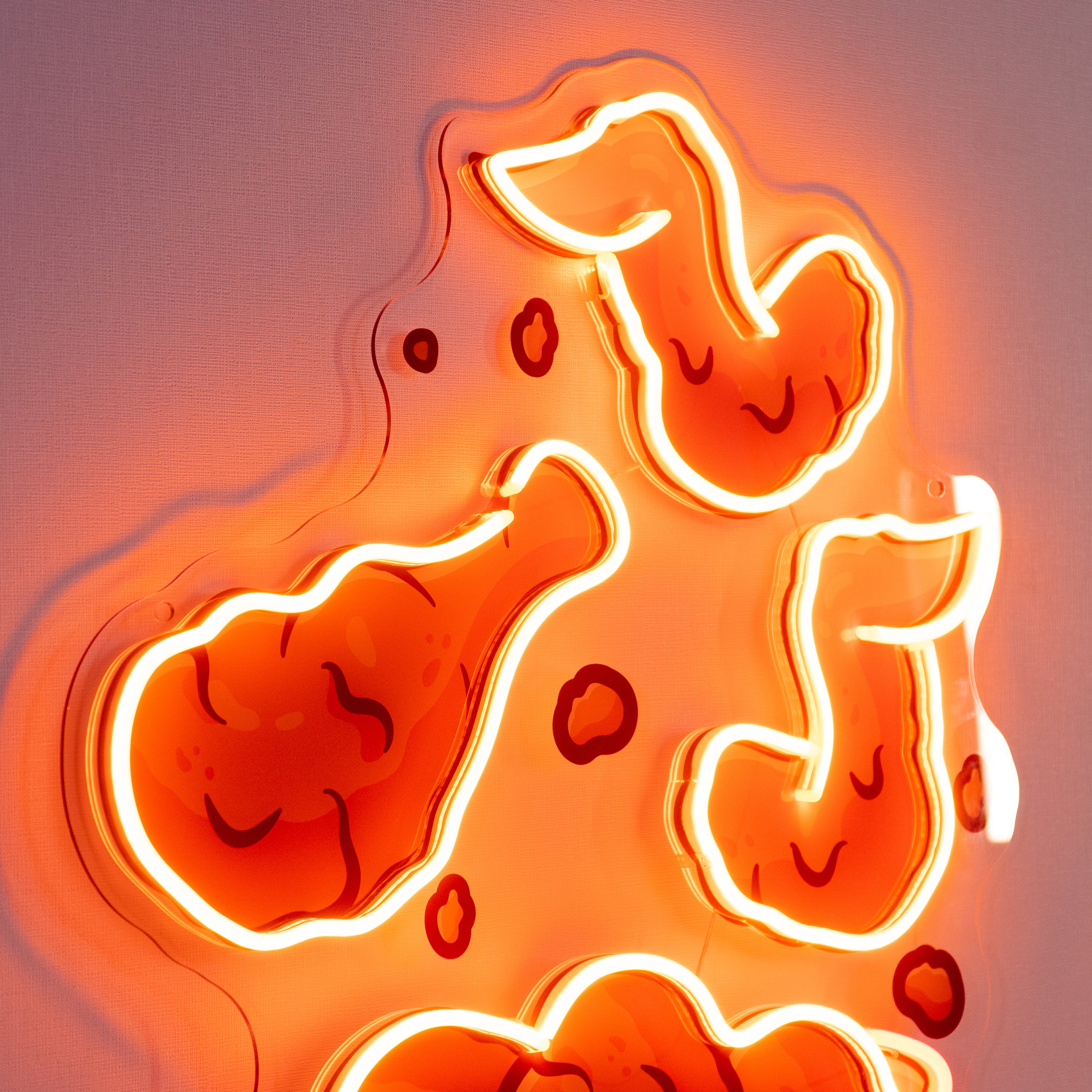 Flying Fried Chicken LED Neon Sign Light Pop Art