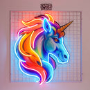 Unicorn Head LED Neon Sign Light Pop Art