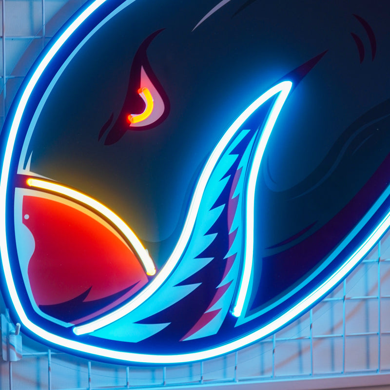 Shark Bomb LED Neon Sign Light Pop Art